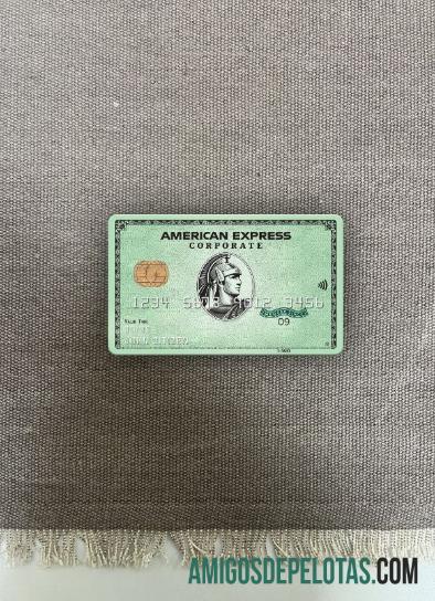 USA State Street Corporation Bank AMEX Cartão corporativo verde Photolook Front exemplo